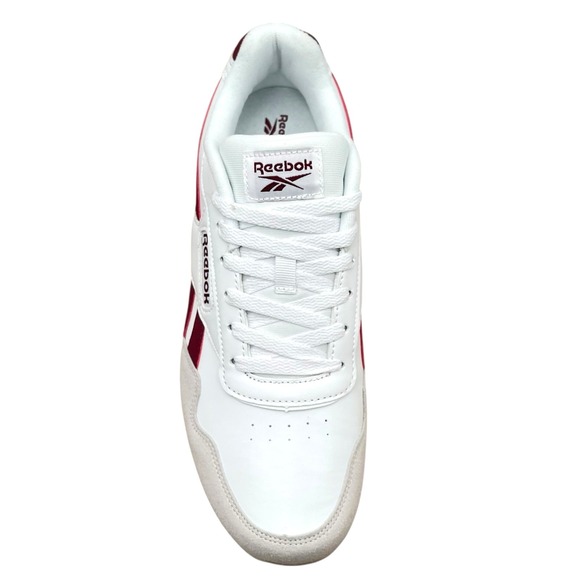 Reebok Harman Run Mens Classic Style Sneakers Size 10 White/Burgundy Ortholite - Picture 3 of 11